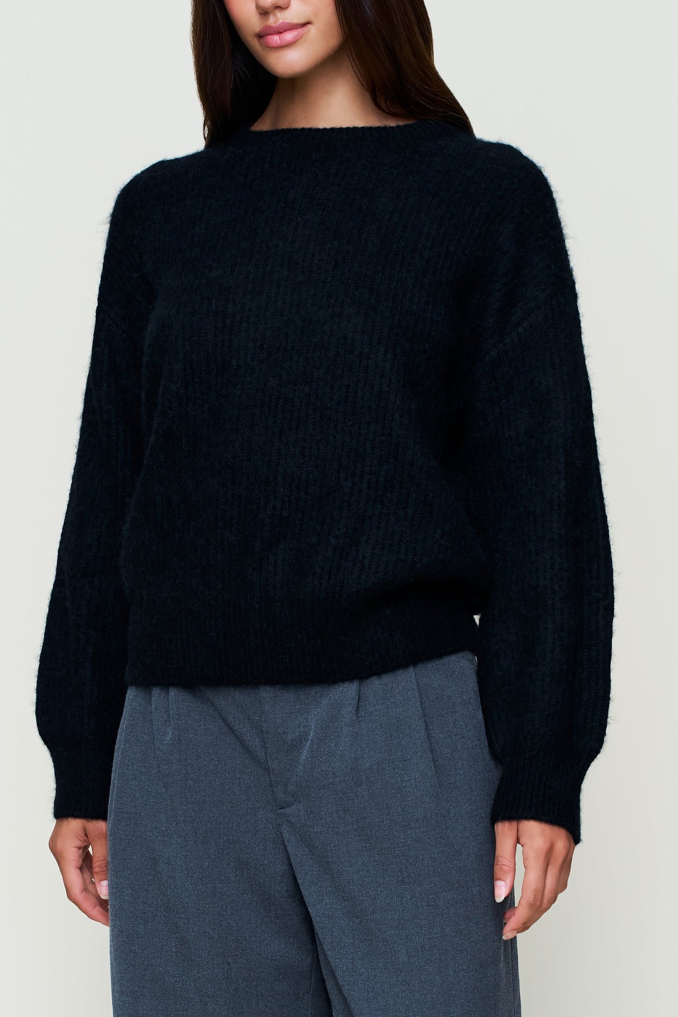 Womens | Bobbie Oversized Wool Jumper | Black