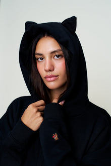 Womens | Shiba Bedazzle Zip Up | Black