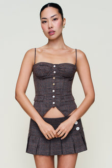 Womens | Edith Corset | Espresso