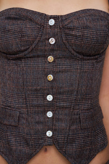 Womens | Edith Corset | Espresso