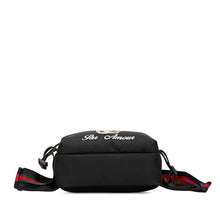 Gucci | Pre-Owned Techno Canvas Web L Aveugle Par Amour Embroidered Belt Bag | Black