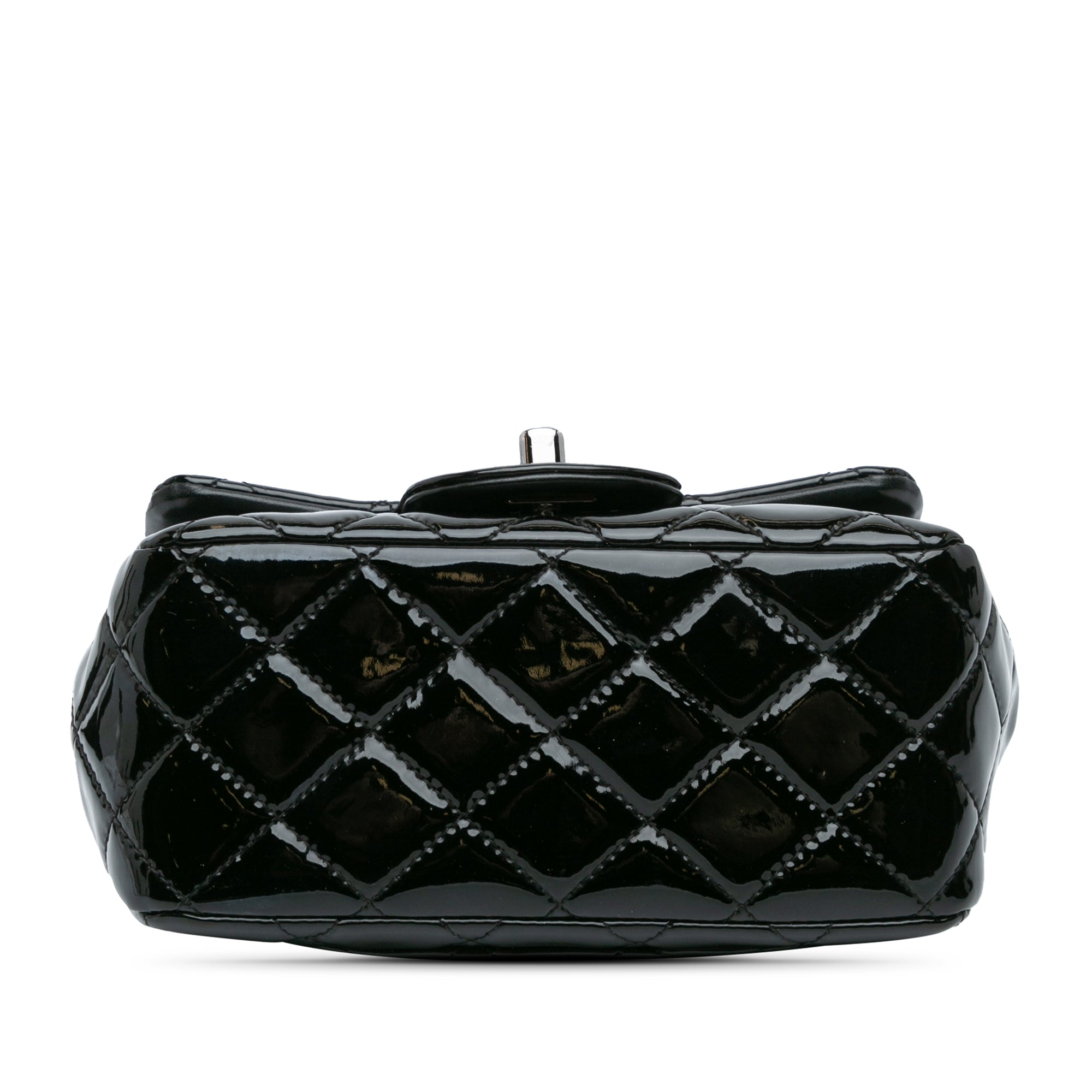 Chanel | Pre-Owned Mini Square Classic Patent Single Flap - XIII | Black
