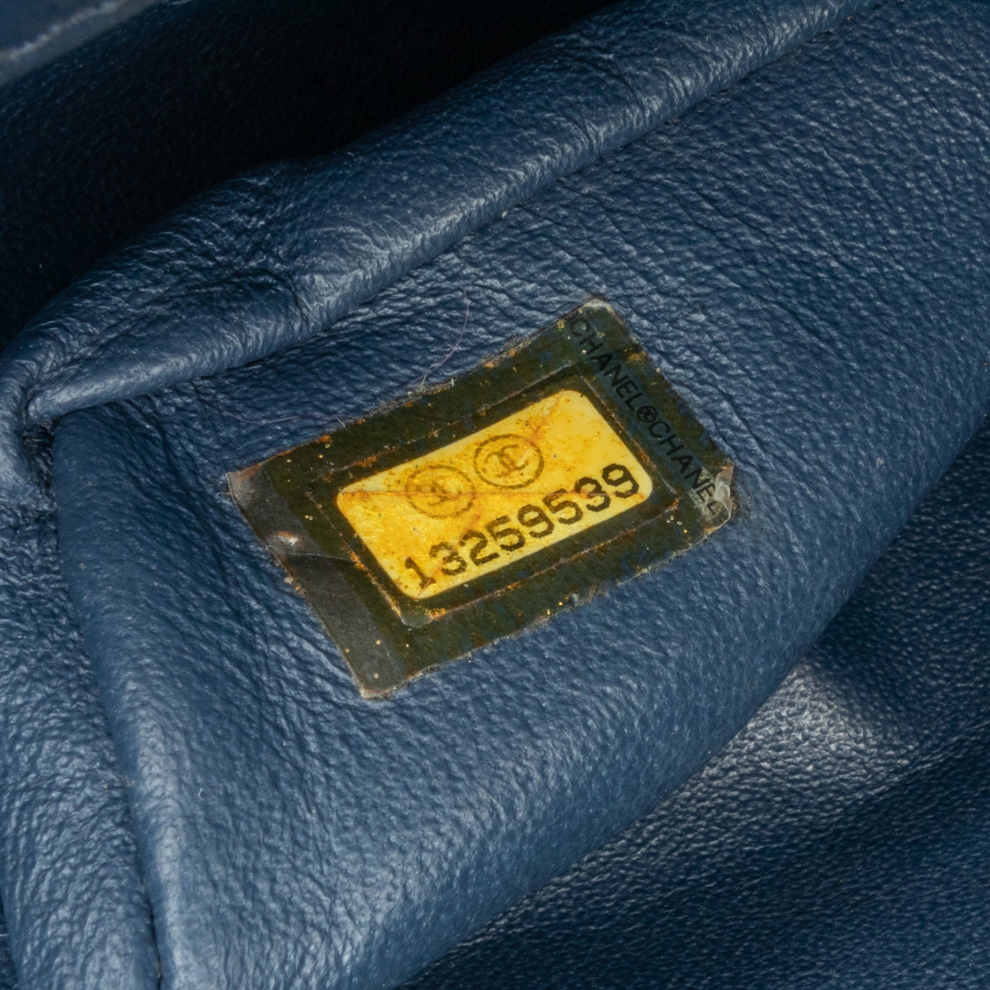 Chanel | Pre-Owned CC Quilted Lambskin Double Flap | Blue/Navy