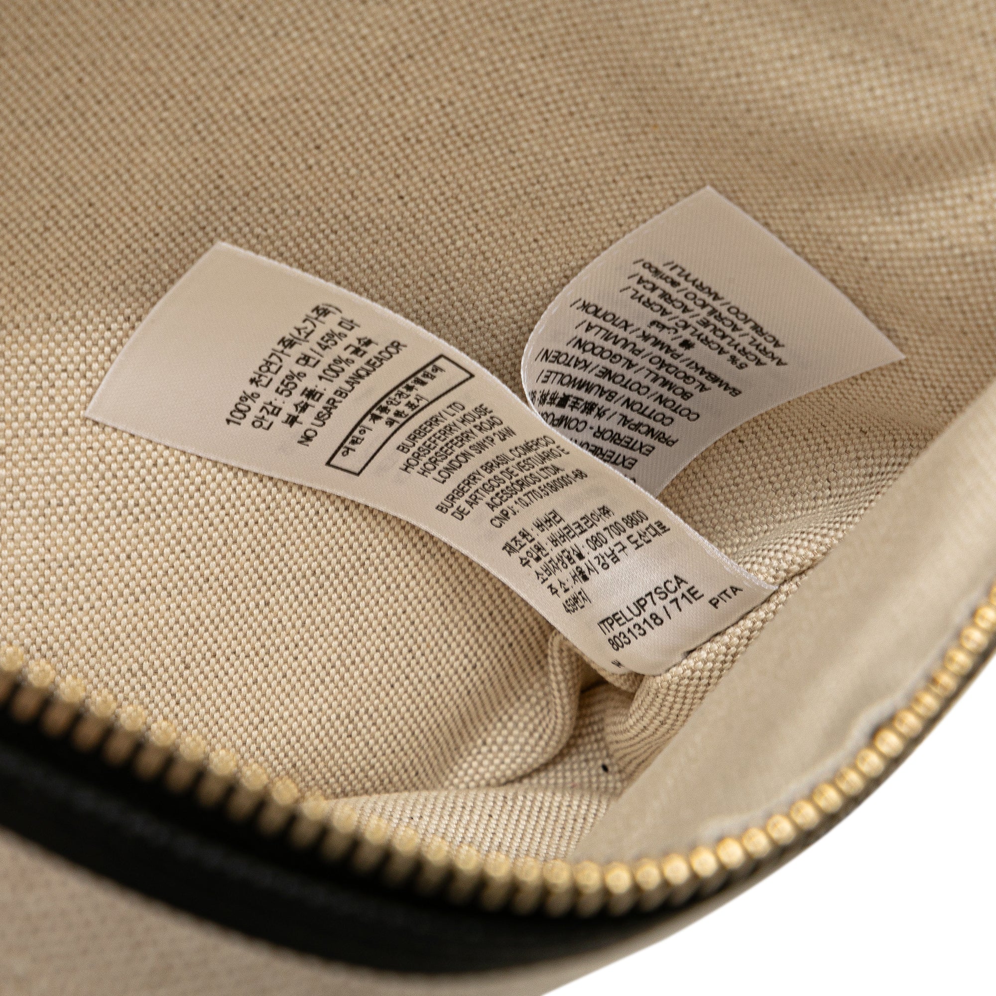 Burberry | Pre-Owned Canvas Logo Soft Belt Tote | Brown/Light Beige