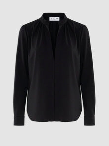 Olympia Poplin Blouse | Black
