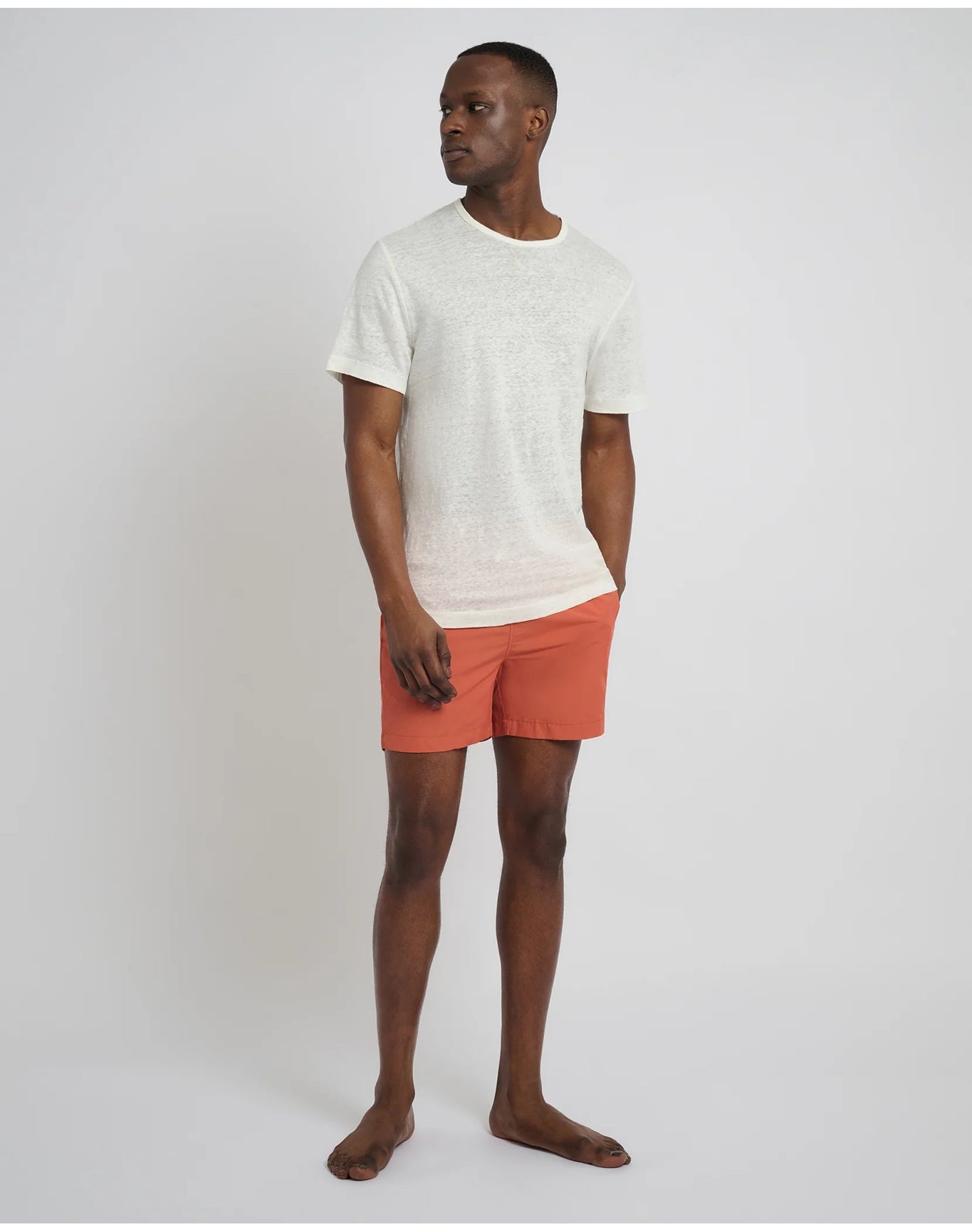Men | Chad Linen Tee | Beige