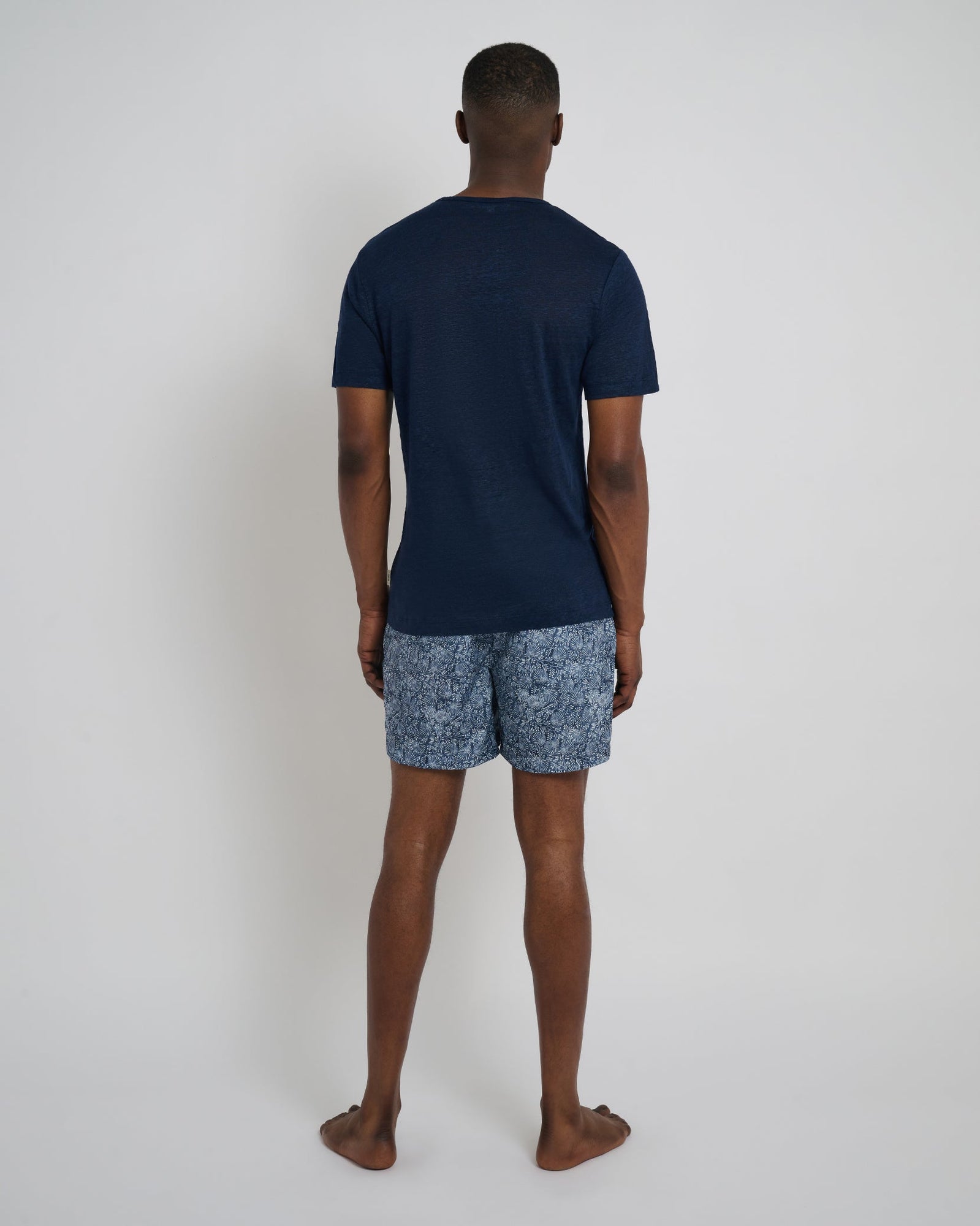 Mens | Charles 5in Swim Trunk | Ratti Sea Floral Deep Navy
