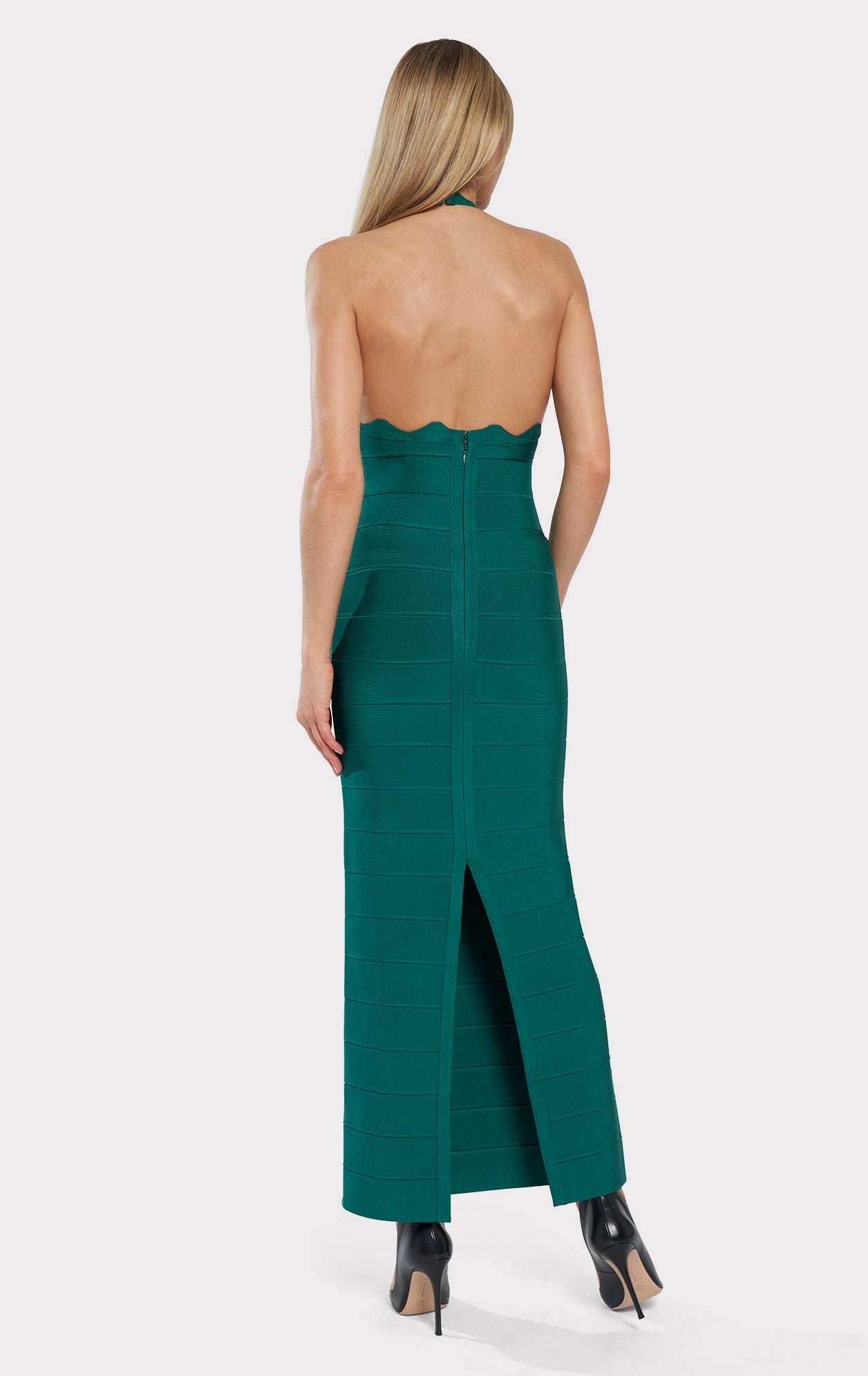 Scallop Edge Gown | Alpine Green