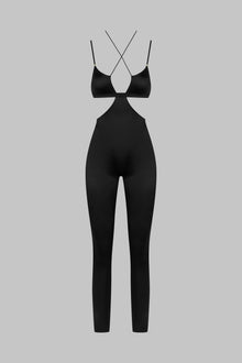 Strappy Jumpsuit - French Kiss | Black
