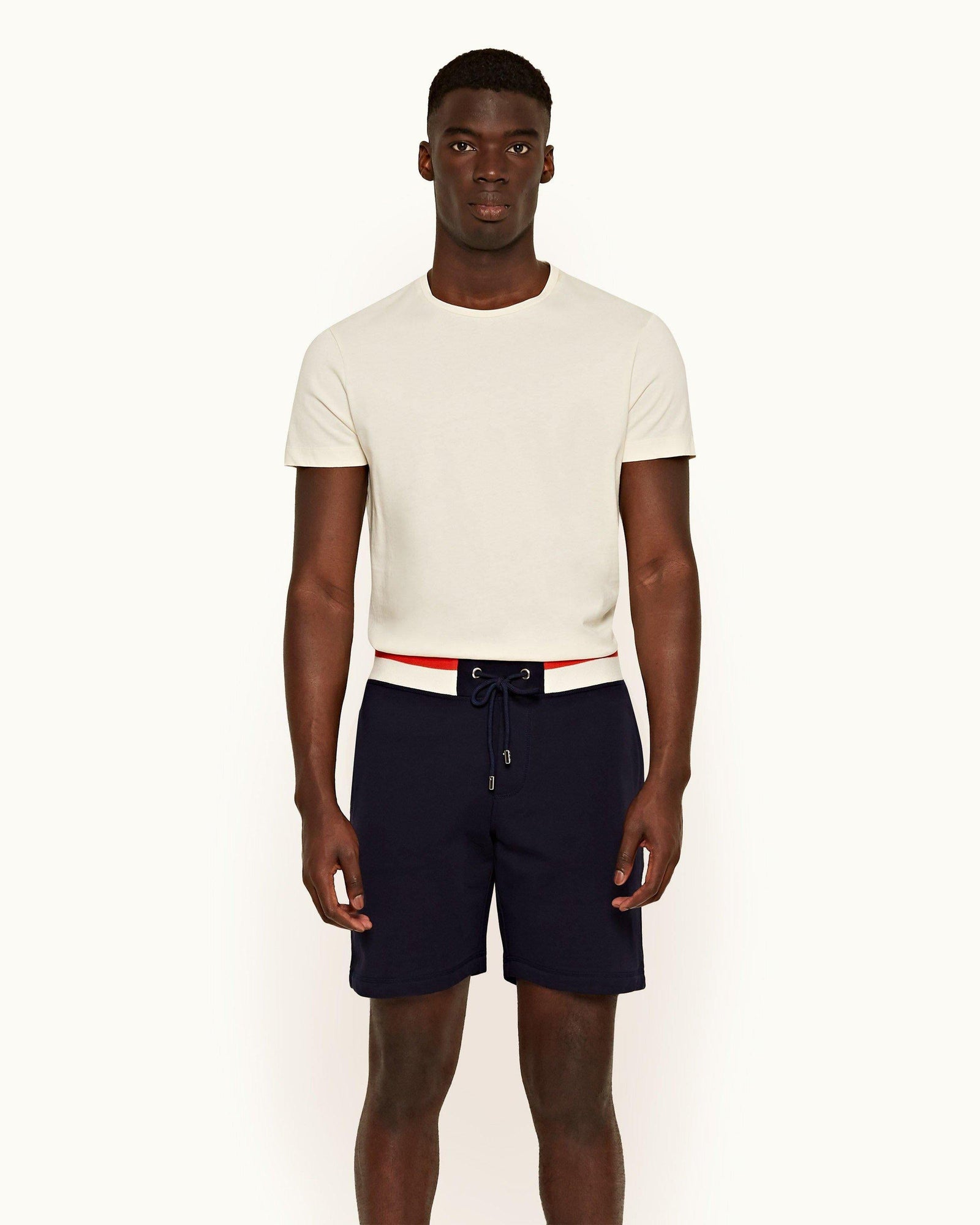 Men | Afador Stripe Jogger Short | Navy