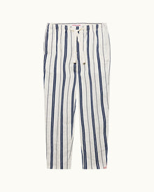 Men | Alex Stripe Trouser | Azul Blue/Cashew