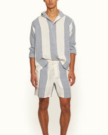 Men | Alex Short | Bergamo Blue/White Stripe