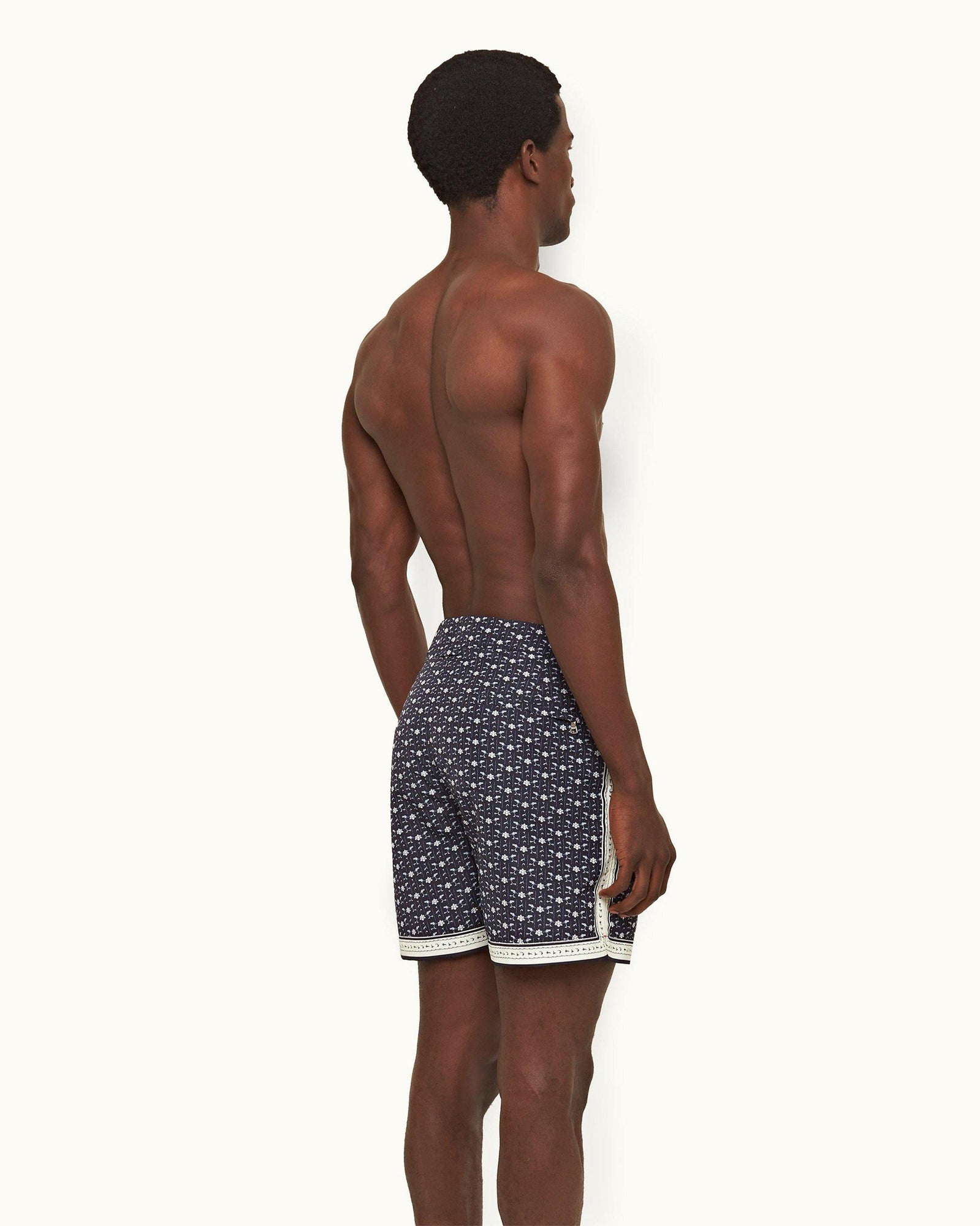 Dark Sapphire/Sea Mist Bandana Mid-Length Swim Shorts | Dark Sapphire/Sea Mist