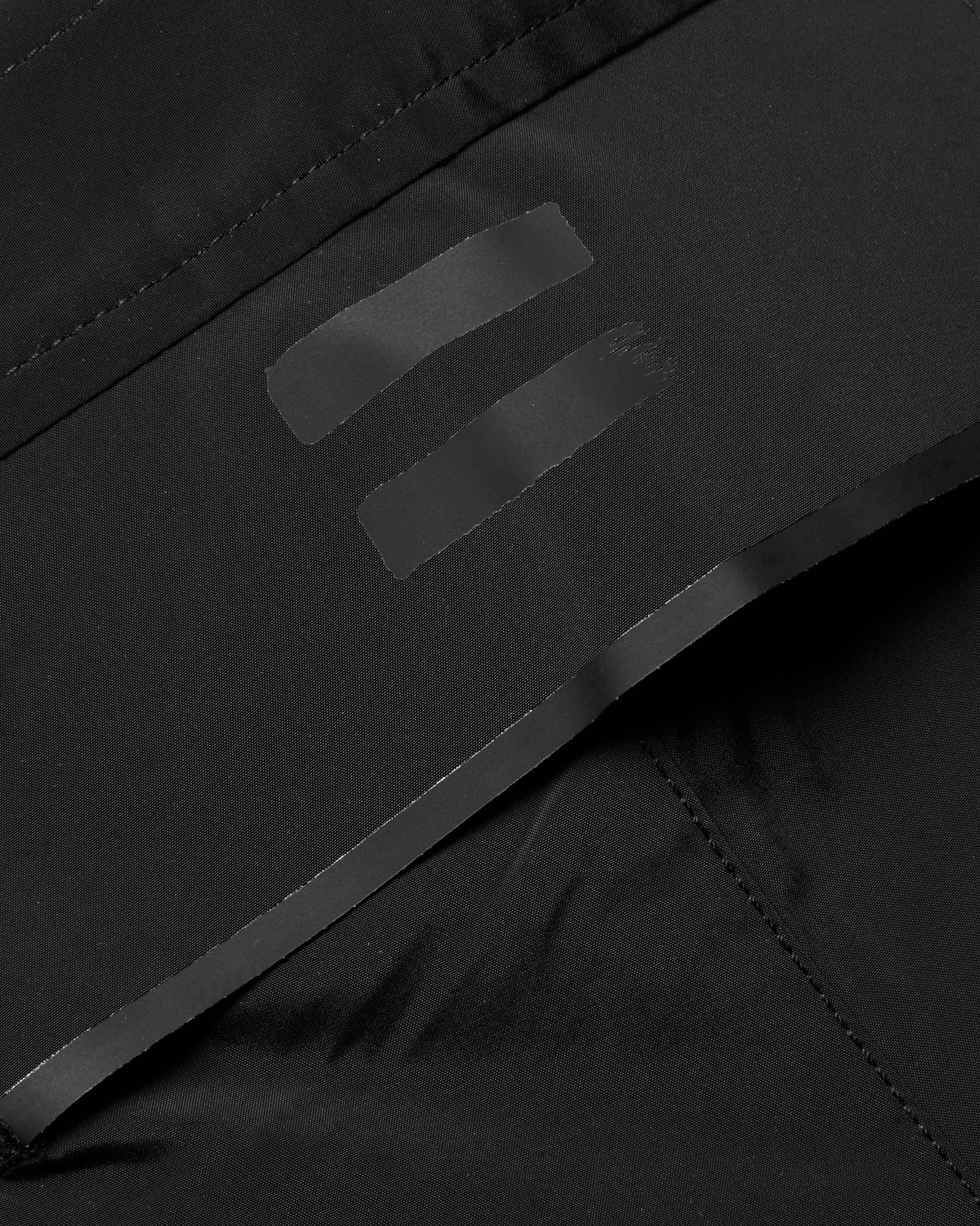 Black Mid-Length Bonded Swim Shorts | Black