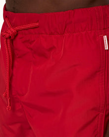 Bulldog Drawcord Vermillion Drawcord Mid-Length Swim Shorts | Vermillion
