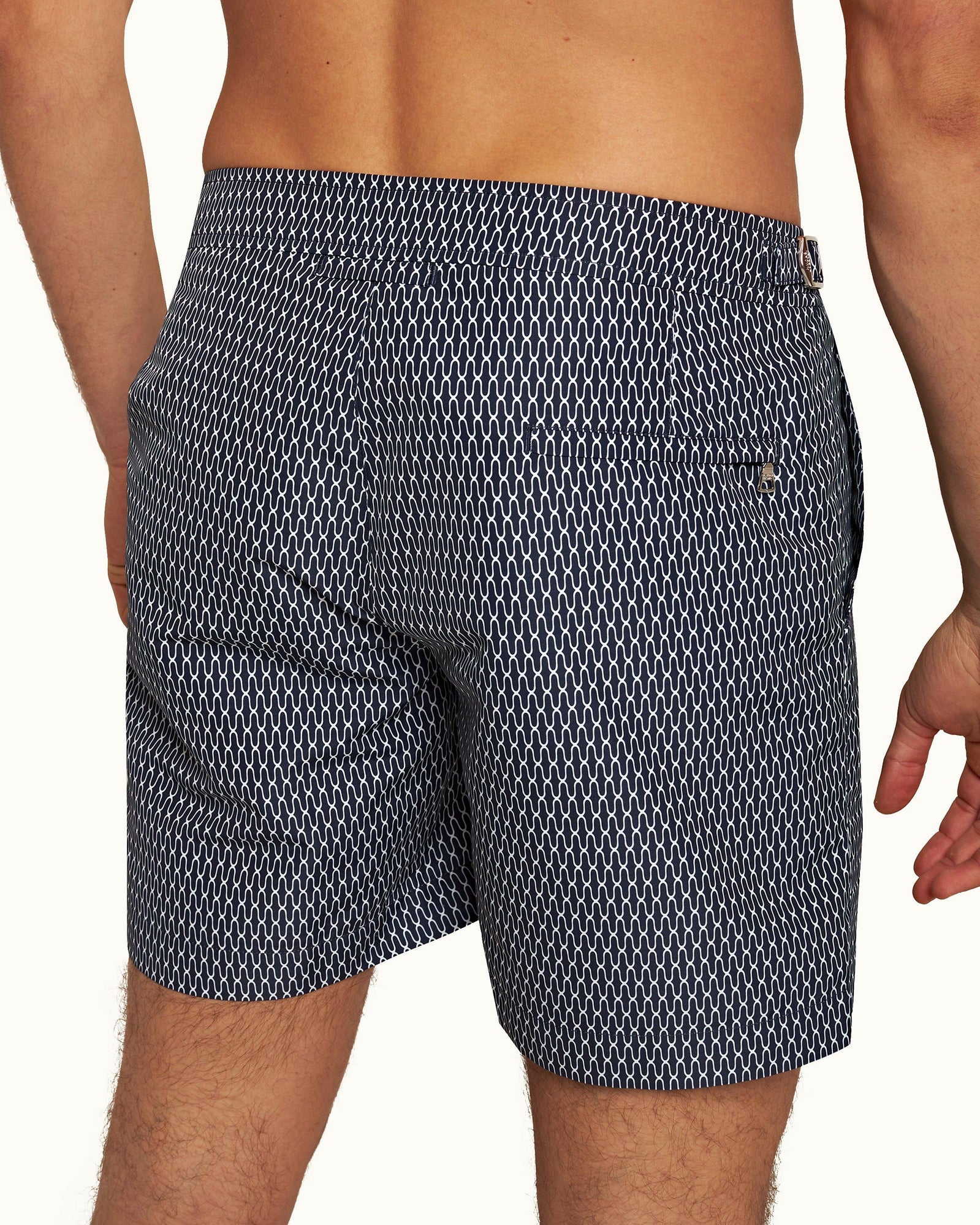 Men | Bulldog Swim Boxer | Midnight Navy/White