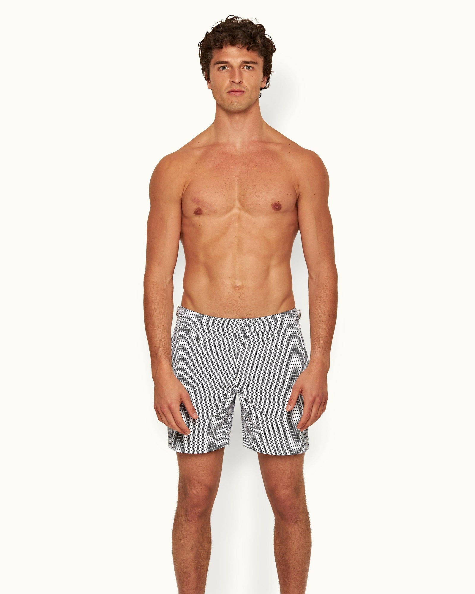 Men | Bulldog Swim Boxer | White/Midnight Navy