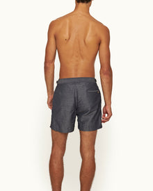 Men | Bulldog Linen Swim Boxer | River Blue/Stripe
