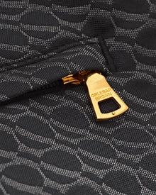 Bulldog Piranha Grey Orbit Jacquard Mid-Length Swim Shorts | Piranha Grey