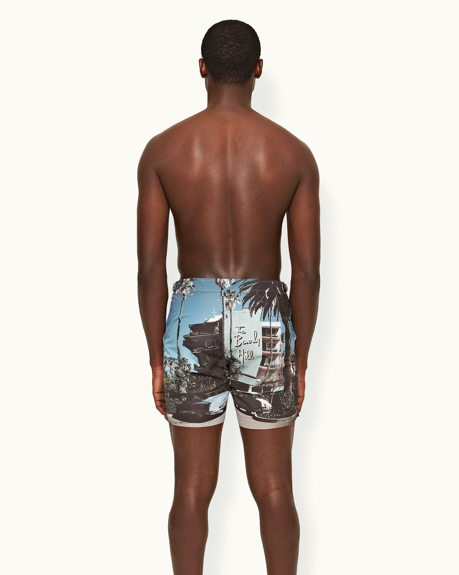 Bulldog Beverly Hills Photographic Print Mid-Length Swim Shorts | Beverly Hills