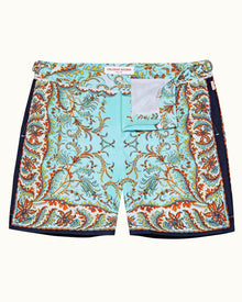 Bulldog Multicolour Paisley Mid-Length Swim Shorts | Multicolour