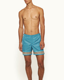 Men | Bulldog Swim Boxer | California Blue