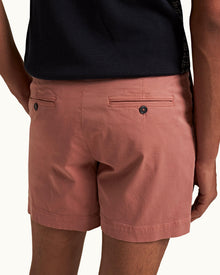 Bulldog Stretch-Cotton 007 Mauve Mid-Length Stretch-Cotton Shorts | Mauve