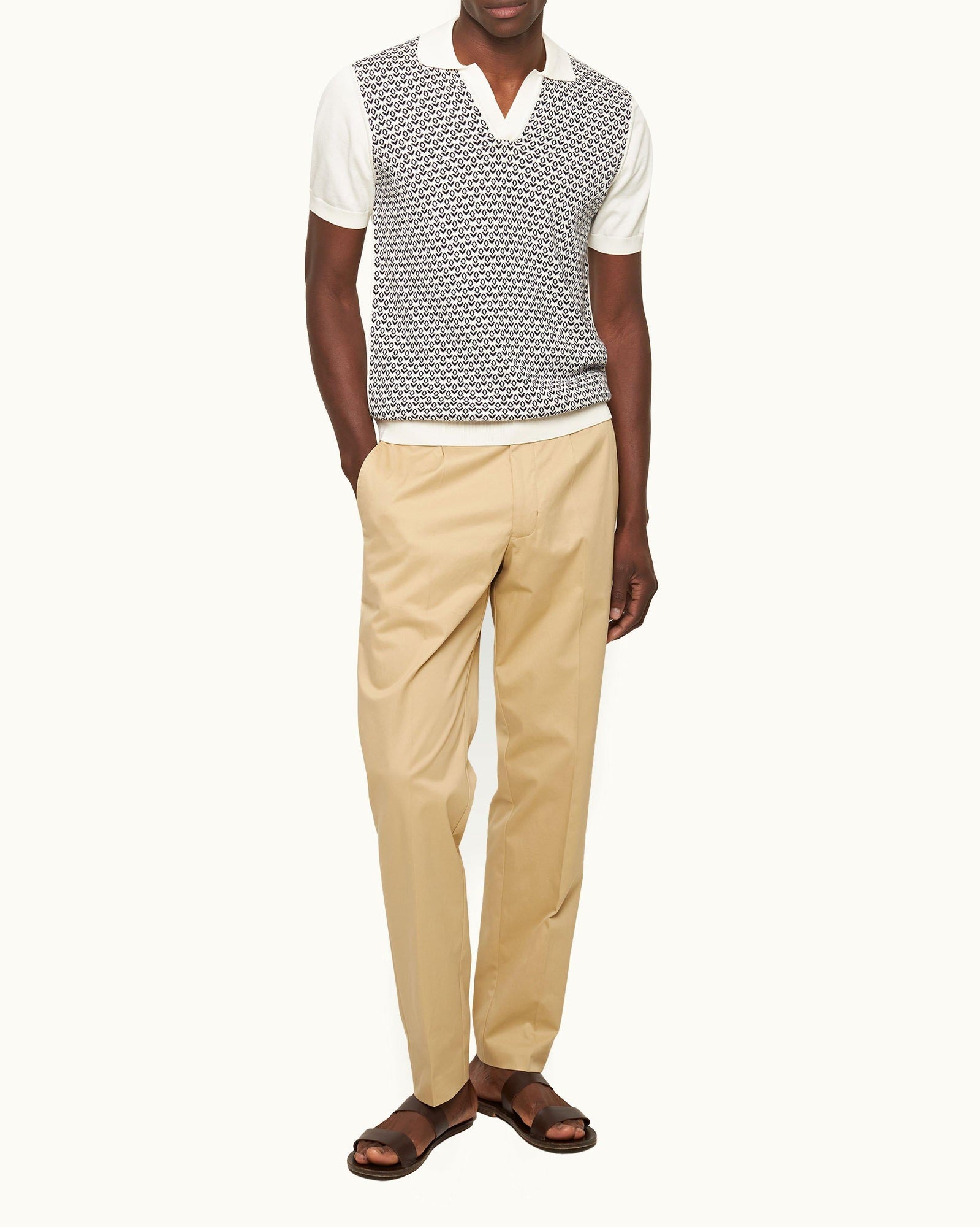 Men | Carsyn Cashmere Trouser | Sand Dune