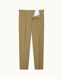 Men | Carsyn Linen Trouser | Agave Green