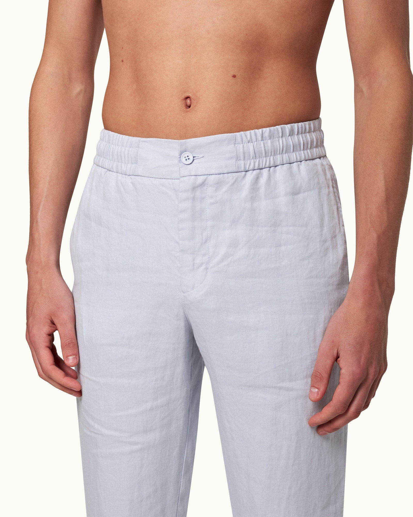 Men | Cornell Linen Trouser | Light Island Sky