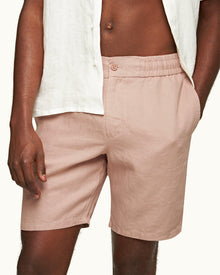 Men | Cornell Linen Short | Caramel Pink