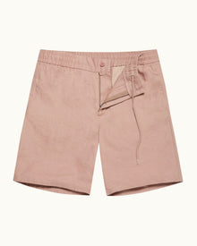 Men | Cornell Linen Short | Caramel Pink