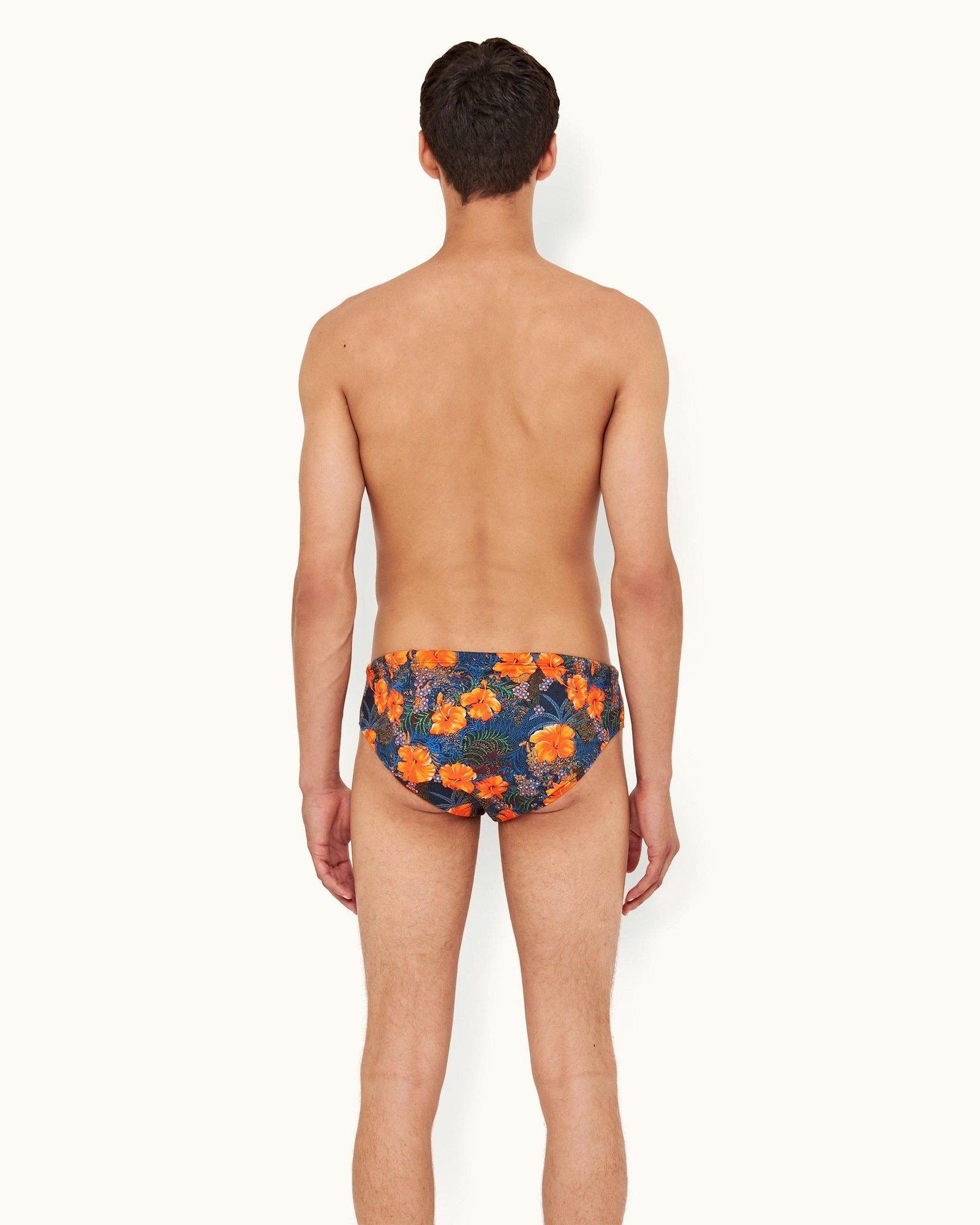 Multi Club Tropicana Print Tailored Fit Swim Briefs | Multi