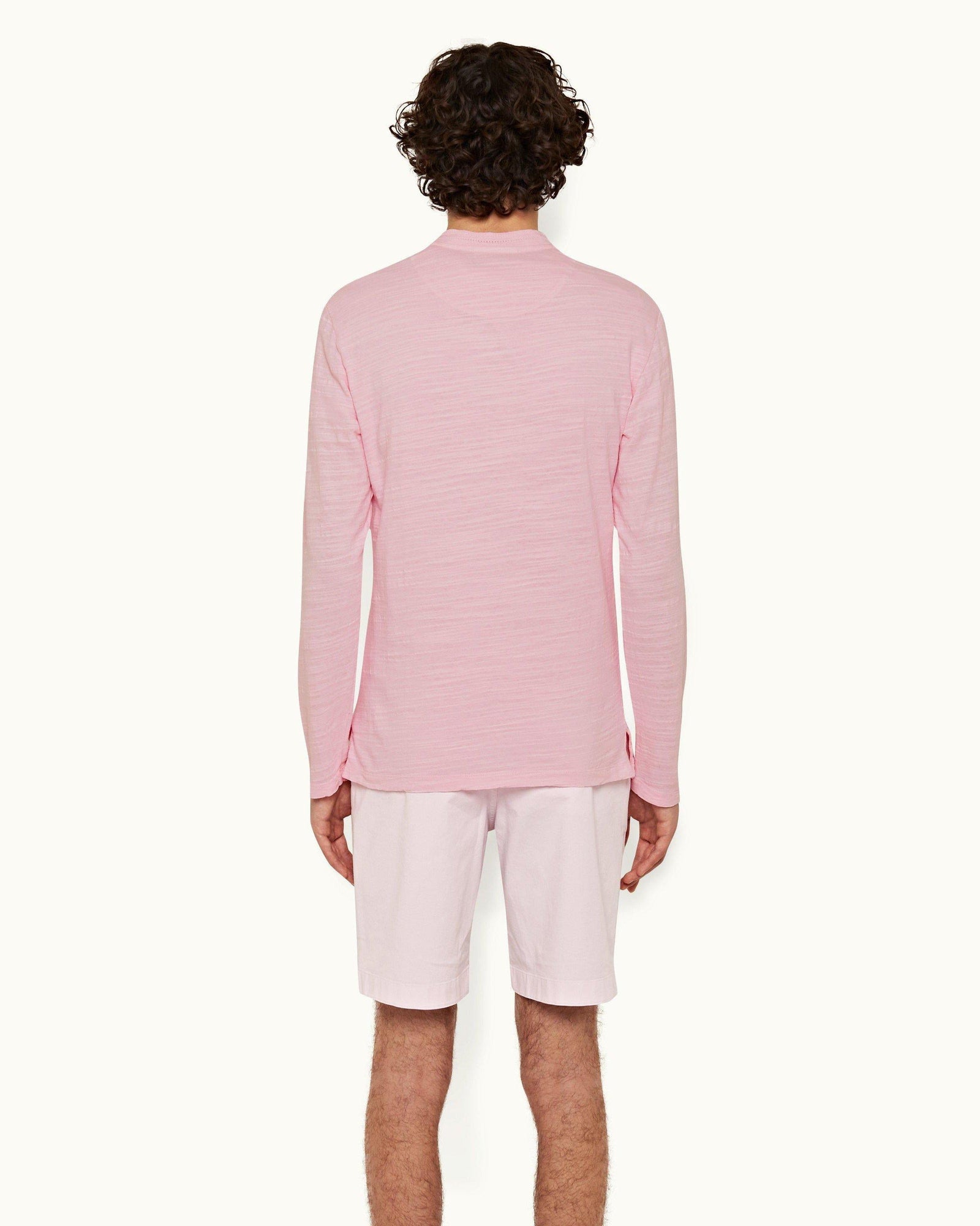 Conch Pink Longest-Length Cotton Twill Shorts | Conch Pink