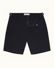 Dane Cotton Twill Night Iris Longest-Length Cotton Twill Shorts | Night Iris