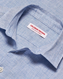 Children | Diego Linen Shirt | Navy/White