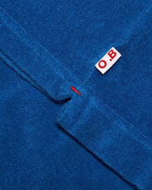 Kids | Signal Blue Organic Towelling Resort Polo Shirt | Signal Blue