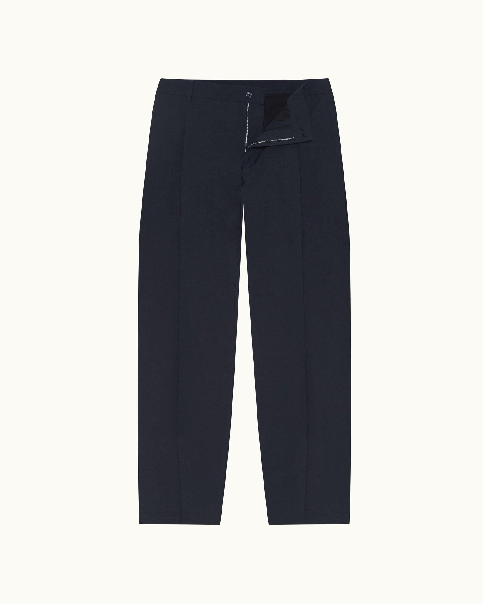Night Iris Relaxed Fit Poplin Trousers | Night Iris