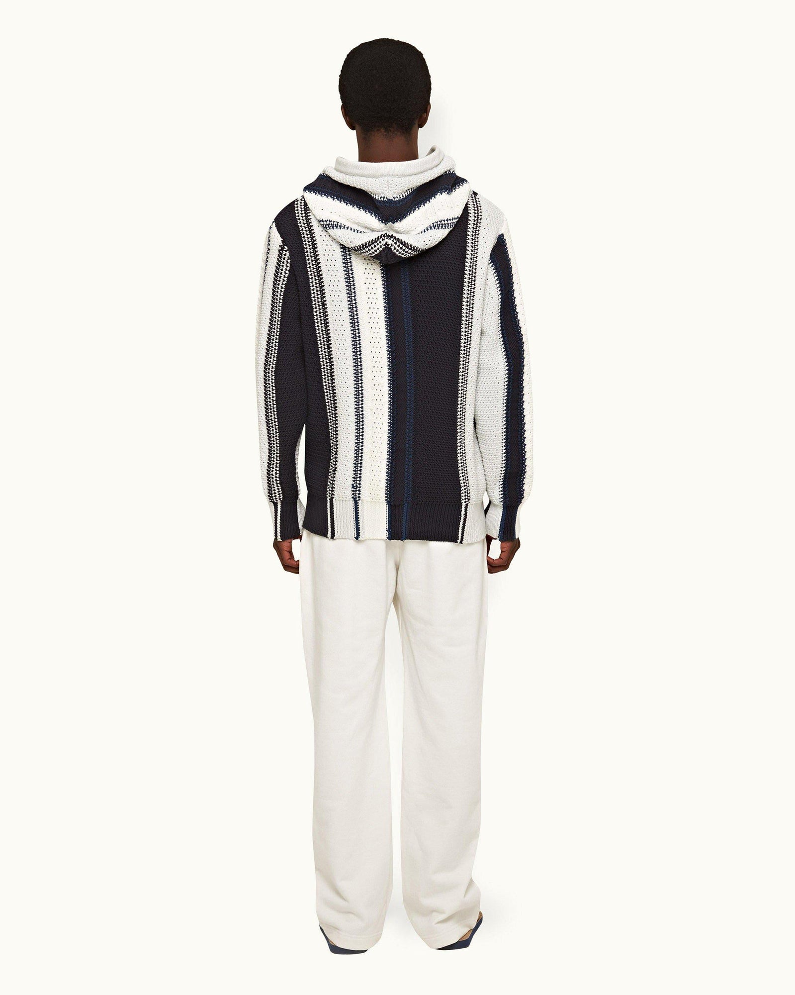 Sea Mist Classic Fit Textured Cotton Sweatpants | Sea Mist