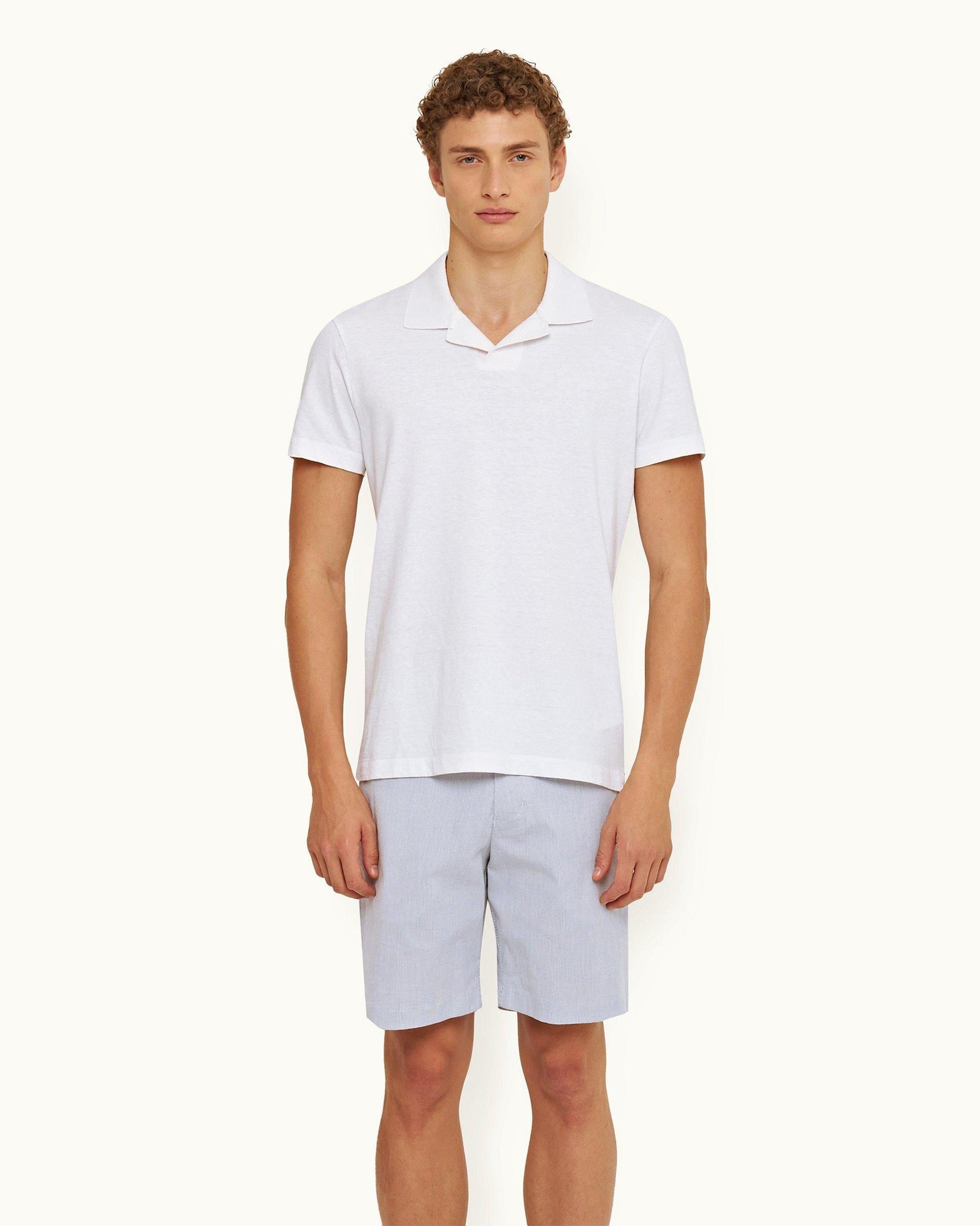 Men | Felix Cotton Polo | White