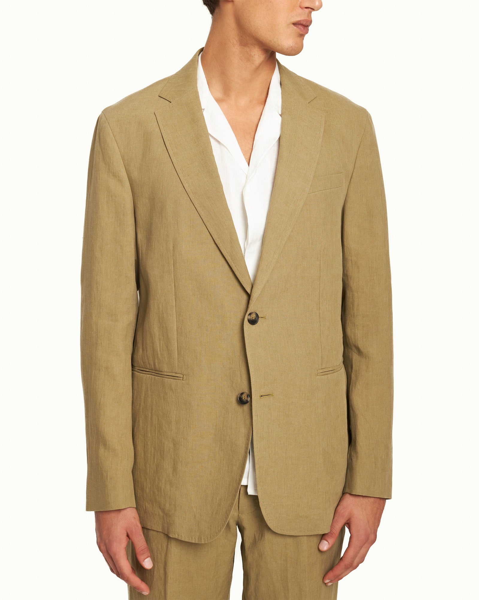 Men | Garret Linen Suit | Agave Green