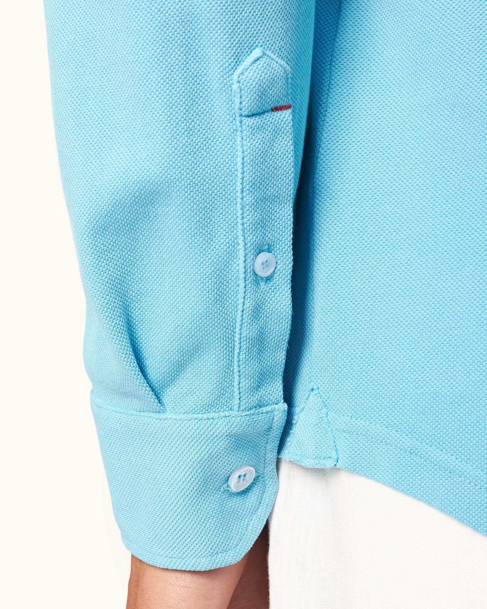 Men | Giles Pique Shirt | California Blue