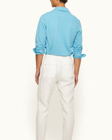 Men | Giles Pique Shirt | California Blue