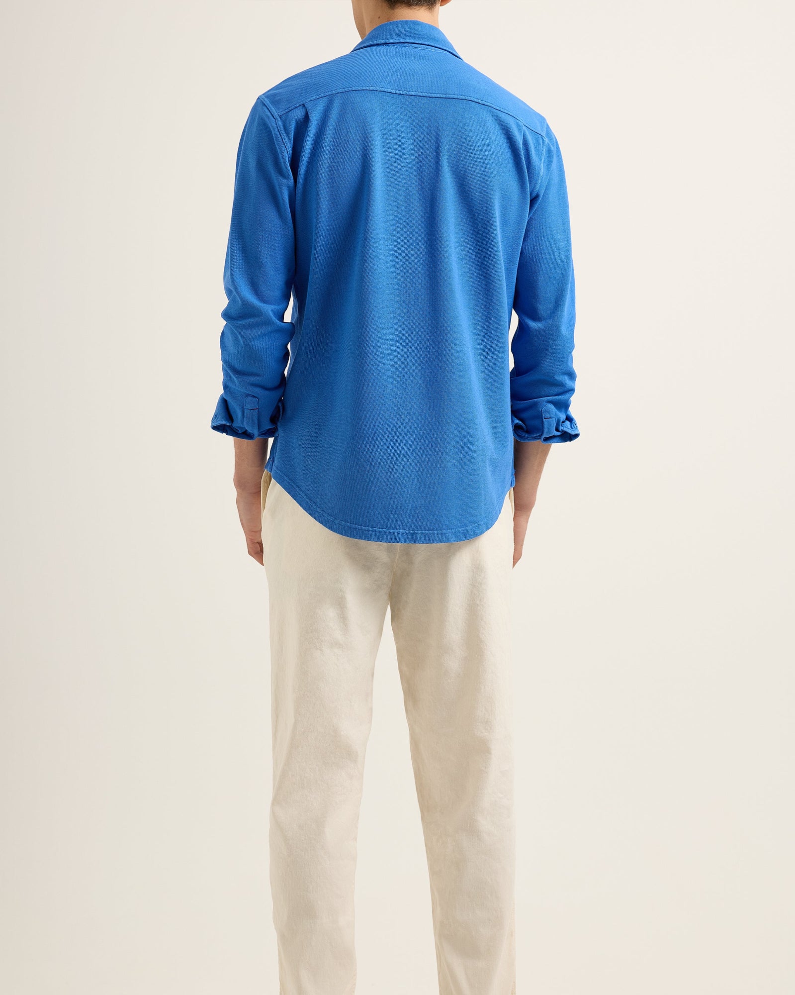 Men | Giles Pique Shirt | Catalina Blue