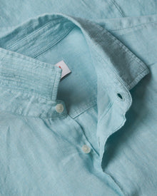 Men | Giles Lino Shirt | Light Sky Pool