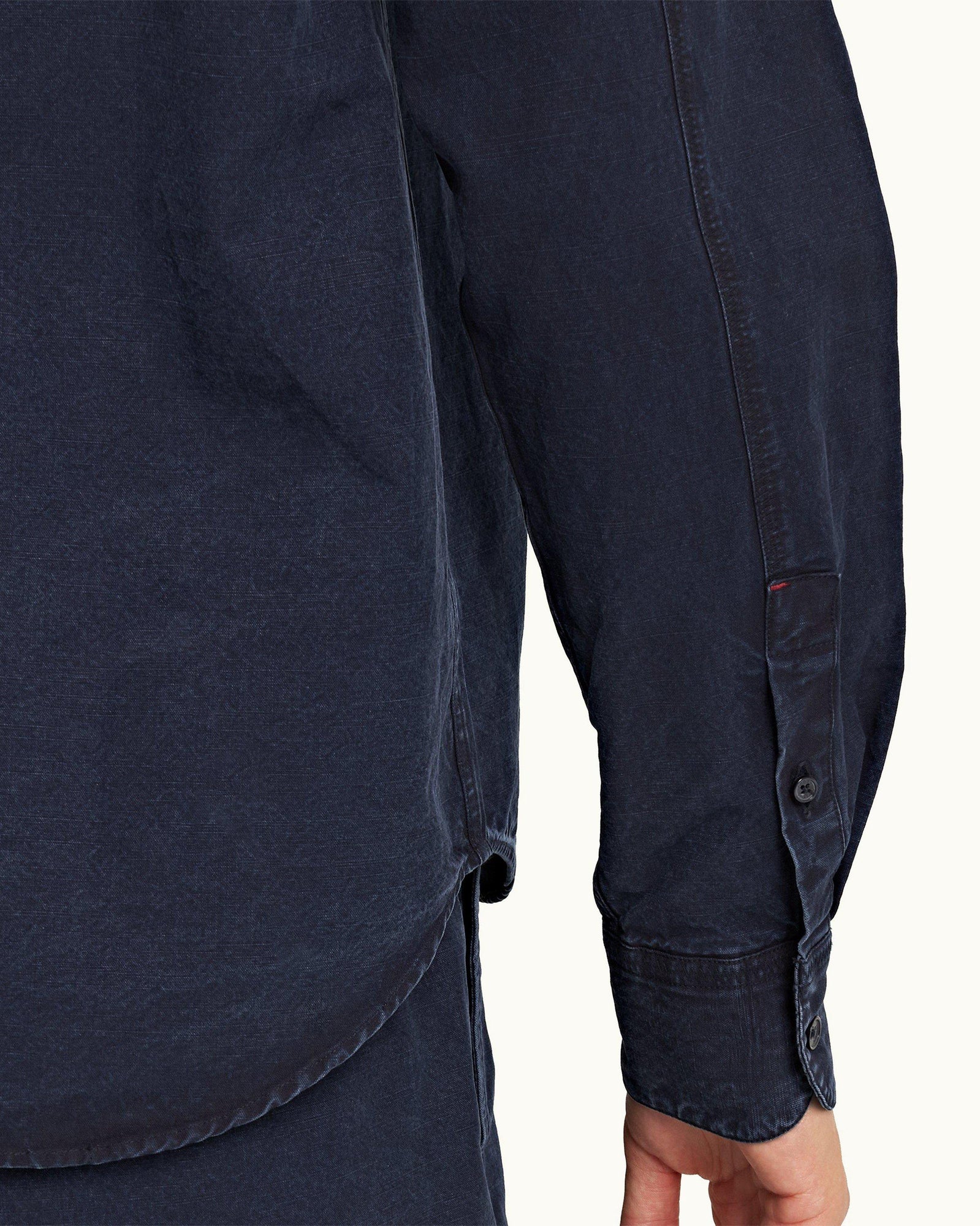 Indigo Denim Easy Fit Cotton Shirt | Indigo