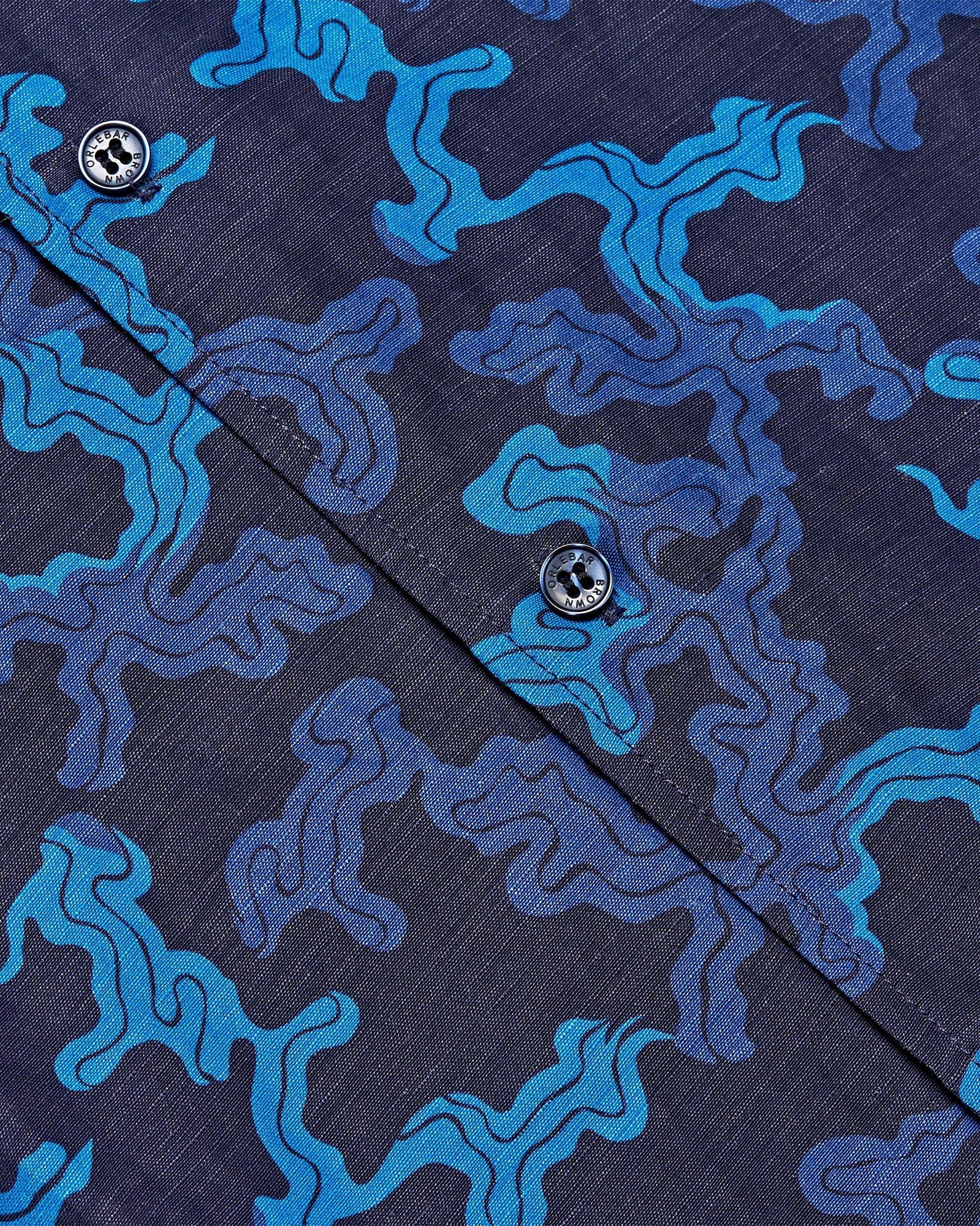 Dark Sapphire Current Capri Collar Shirt | Dark Sapphire