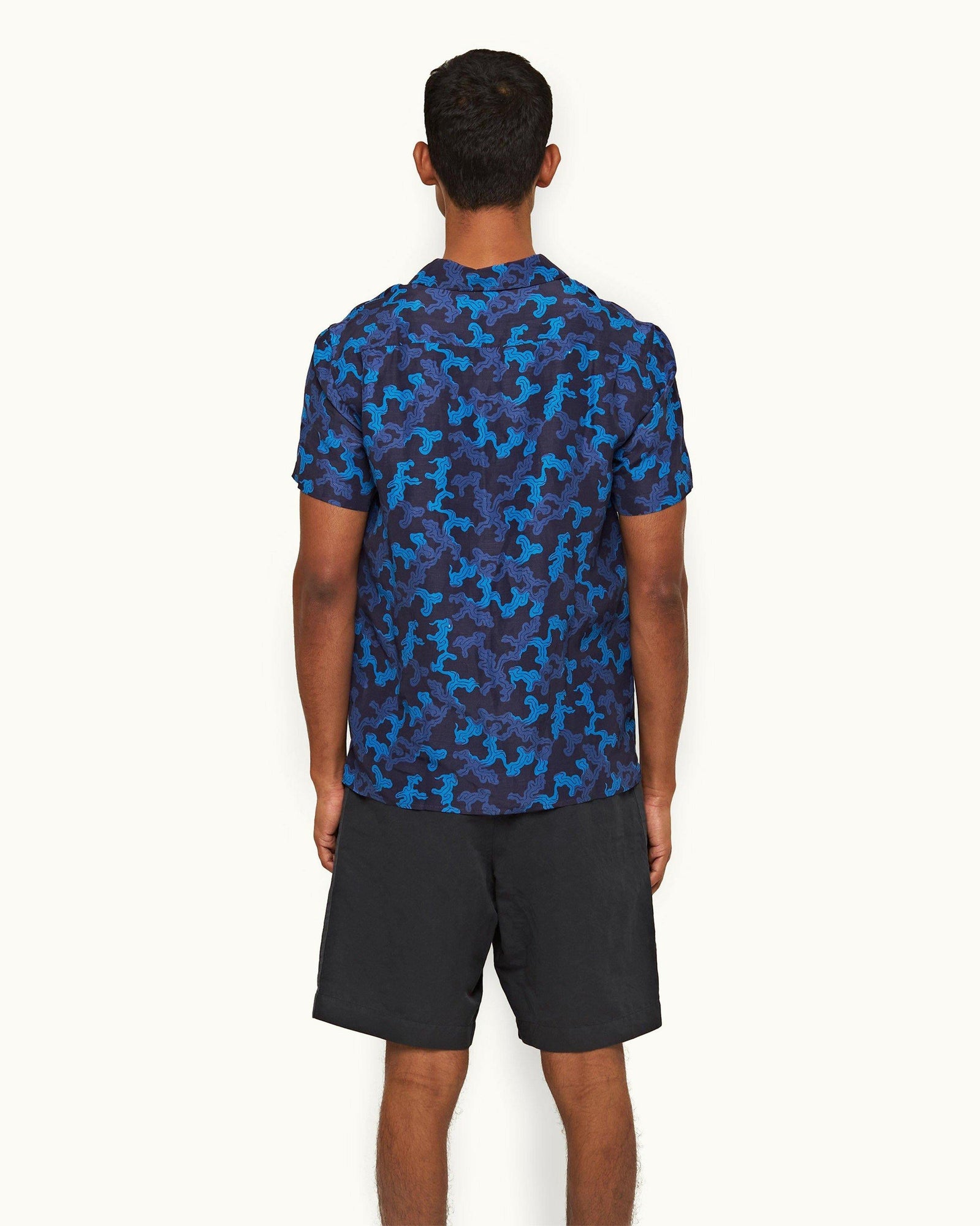 Dark Sapphire Current Capri Collar Shirt | Dark Sapphire