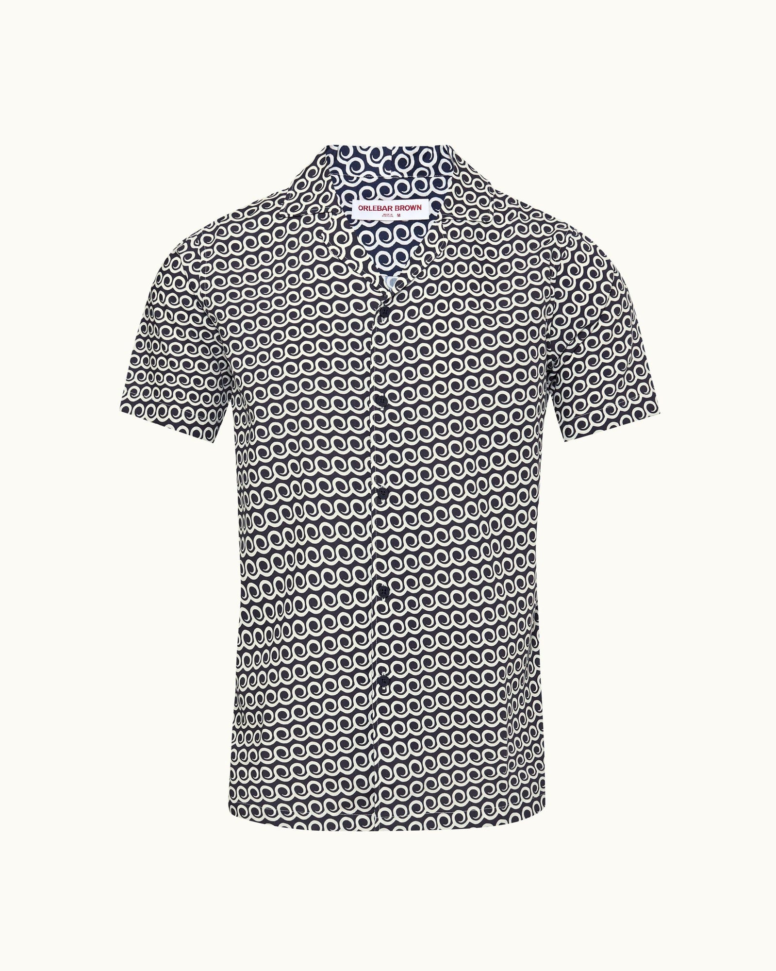 Hibbert Midnight Navy Lacuna Capri Collar Shirt | Midnight Navy