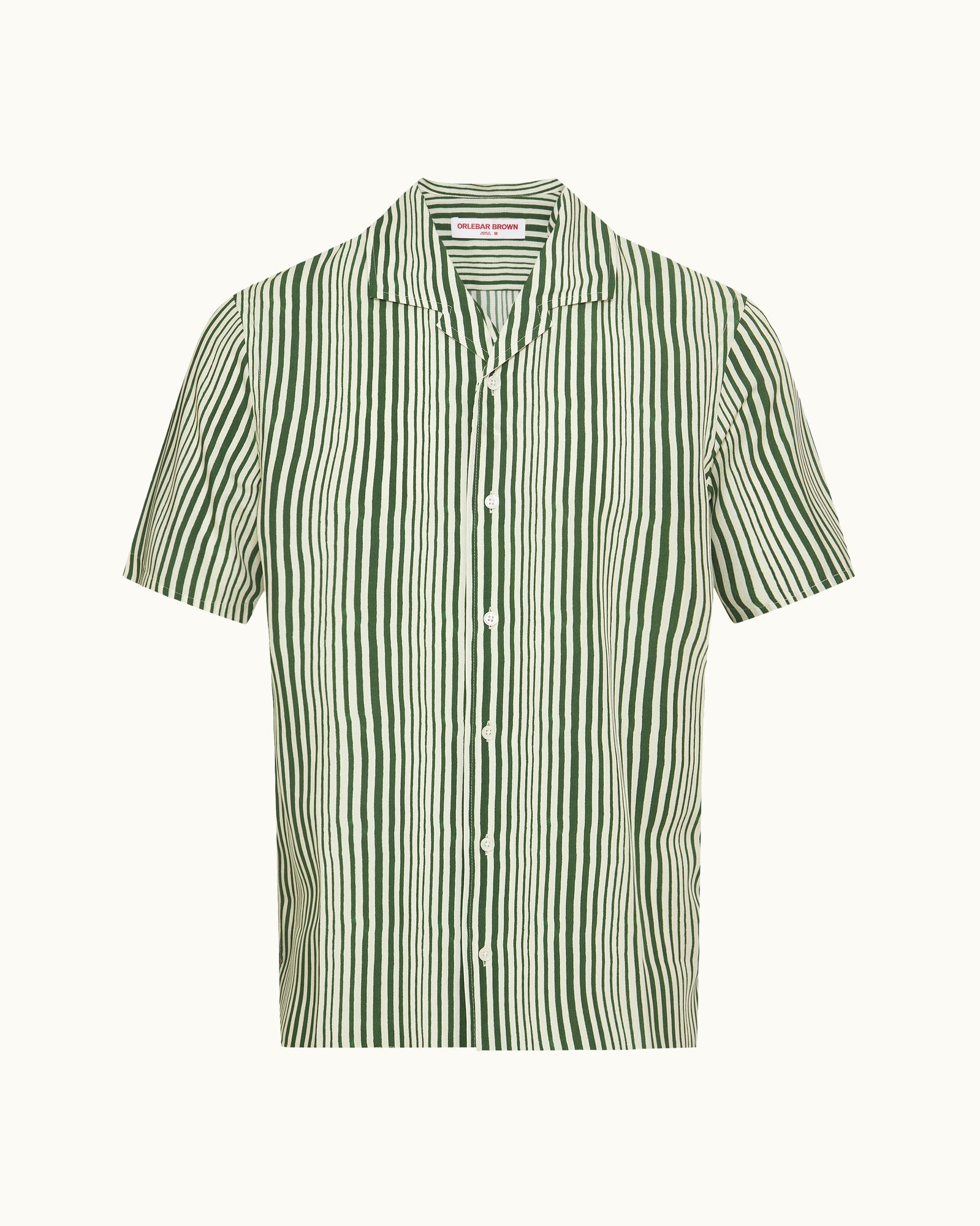 Men | Hibbert Stripe Shirt | Caddie Green/White